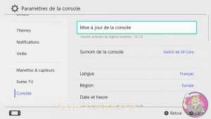 nintendo switch version 10